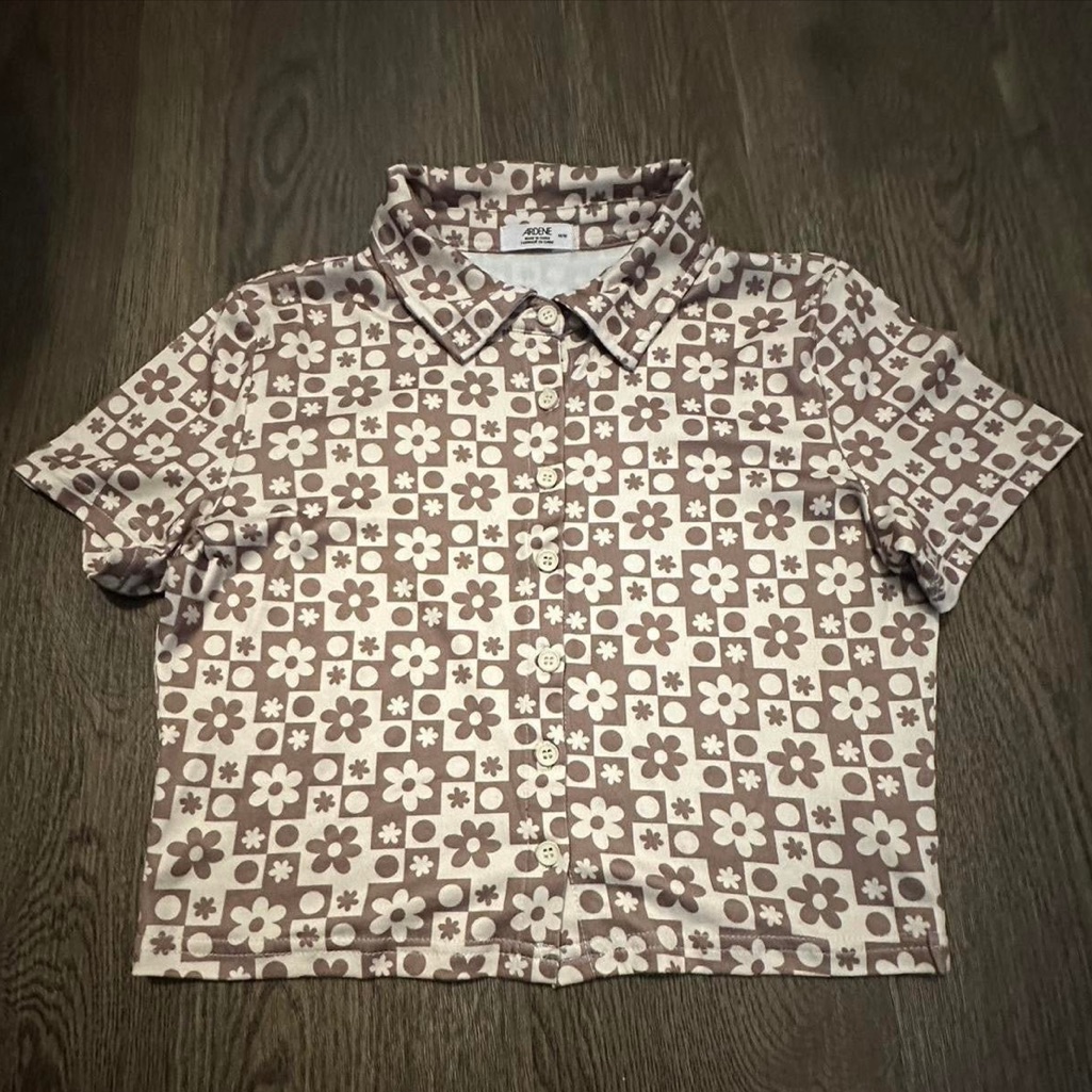 Pattern Polo Top